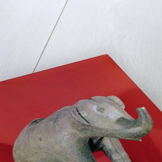 Ritual vase in the shape of an elephant by Zhou Dynasty Chinese School