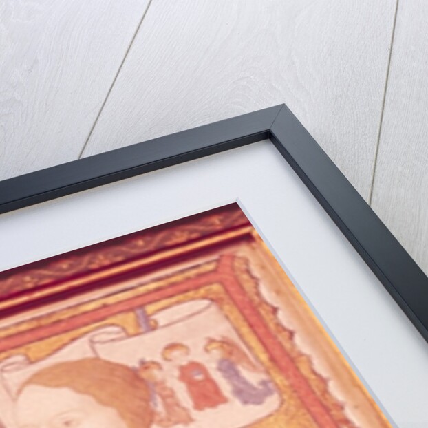 Historiated Initial depicing Joan of Arc, 15th century by Franco-Flemish School