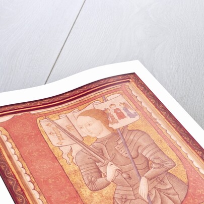 Historiated Initial depicing Joan of Arc, 15th century by Franco-Flemish School