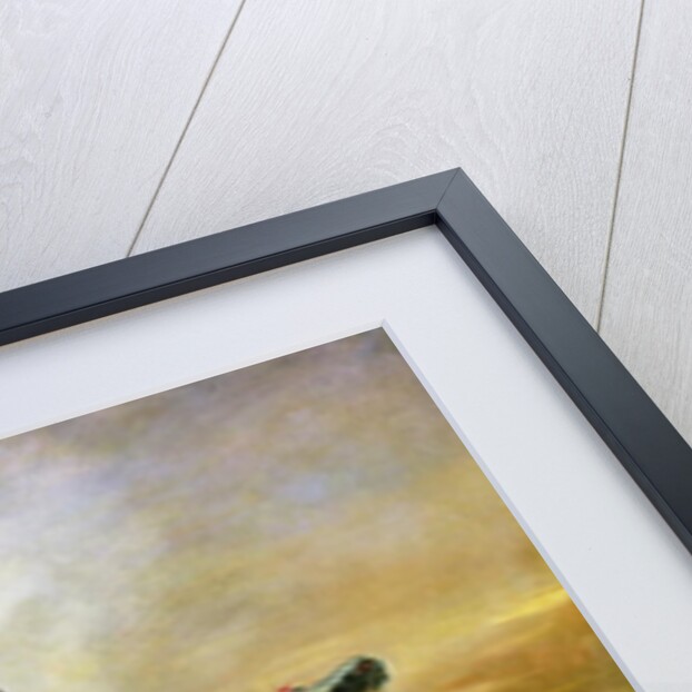 Moroccan horsemen in military action, 1832 by Ferdinand Victor Eugene Delacroix