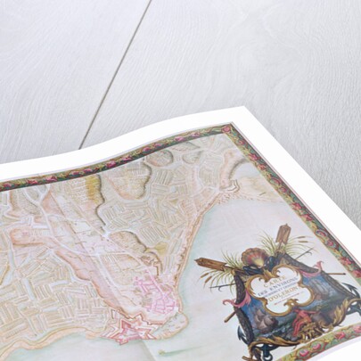 Ms. 988 T. III fol. 42 Map of the environs of the town and castle of Oléron by Sebastien Le Prestre de Vauban