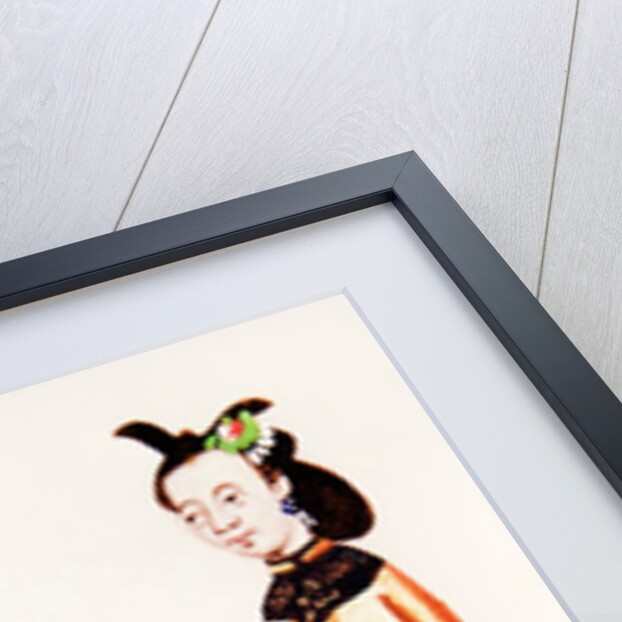 A Chinese Woman making a bobbin, Qianlong Period by School Chinese