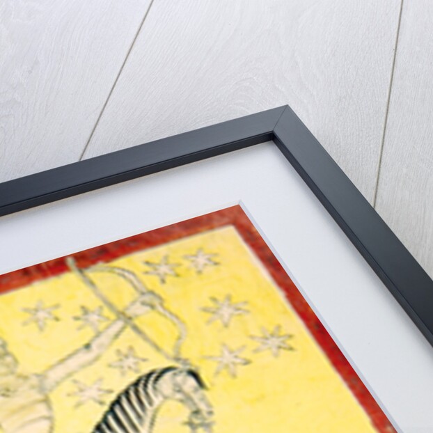 The White Knight on a white horse leaves for battle against Satan by Egeas Egeas