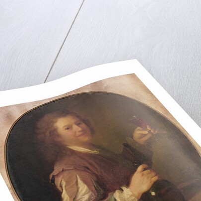 Self portrait of the artist drinking, 1724 by Jean-Alexis Grimou