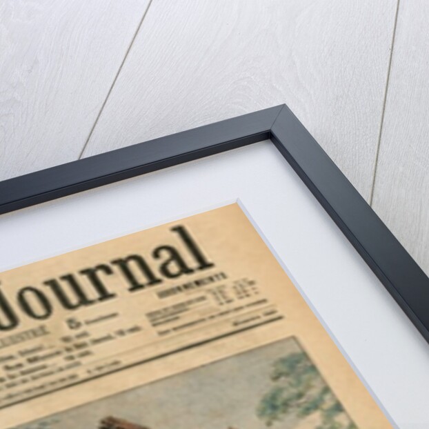 Tragic boar hunt, the horse of Carlos I, King of Portugal, is killed under him by French School