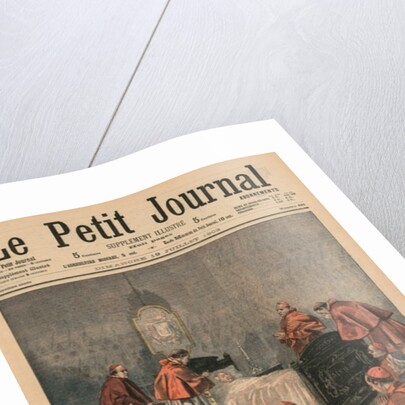 At the Vatican, Pope Leo XIII receiving the last rites by French School