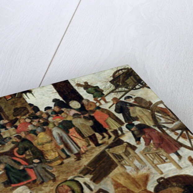 The Payment of the Tithe, or The Census at Bethlehem, detail, after 1566 by Pieter the Younger Brueghel