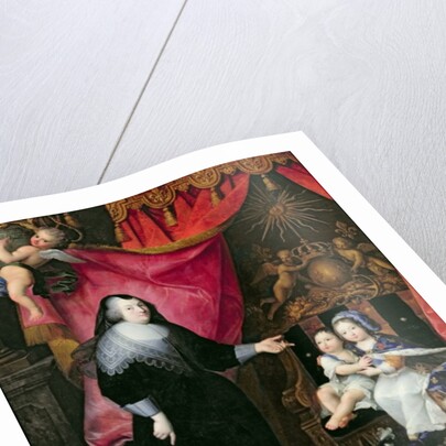 Madame de Lansac and the Children of France, Louis XIV and his brother Philippe of Orleans after 1640 by French School