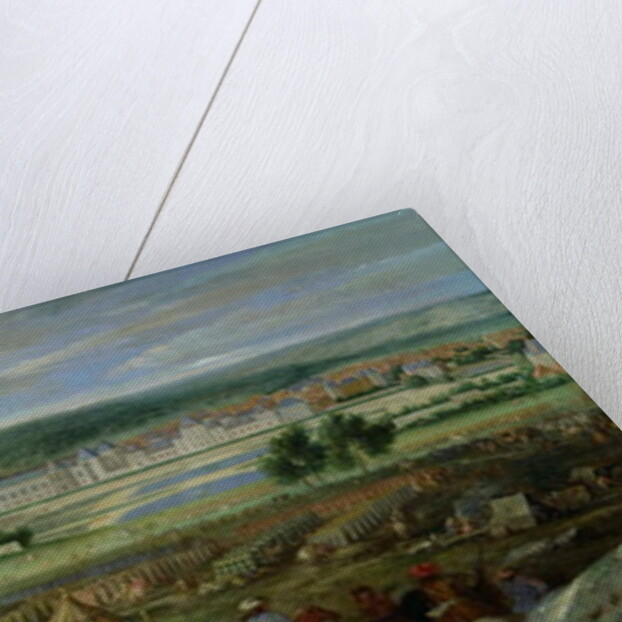 View of the Palace of Fontainebleau from the Flowerbed Side, 1669 by Adam Frans van der Meulen