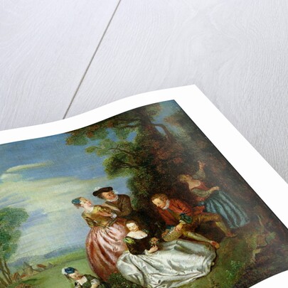 Conversation in a Park by Jean-Baptiste Joseph Pater