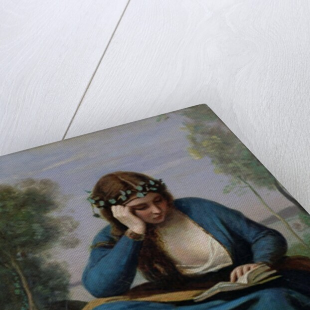The Reader Crowned with Flowers, or Virgil's Muse, 1845 by Jean Baptiste Camille Corot