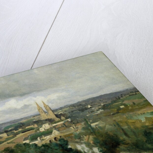 General View of the Town of Saint-Lo, c.1833 by Jean Baptiste Camille Corot