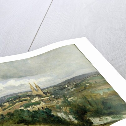 General View of the Town of Saint-Lo, c.1833 by Jean Baptiste Camille Corot
