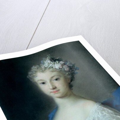 Girl holding a monkey, 18th century by Rosalba Giovanna Carriera