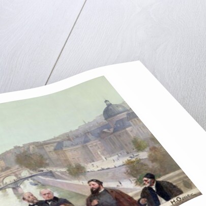 Fragment of the panorama of 'The History of the Century', with portraits of French artists and authors, 1889 by Henri & Stevens Alfred Gervex