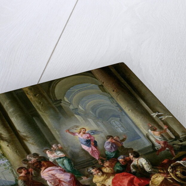 Christ Driving the Merchants from the Temple, c.1720-30 by Giovanni Paolo Pannini or Panini