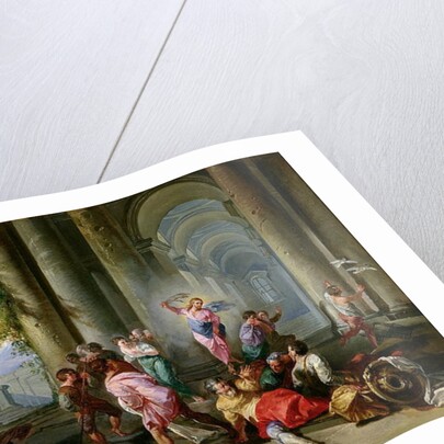 Christ Driving the Merchants from the Temple, c.1720-30 by Giovanni Paolo Pannini or Panini