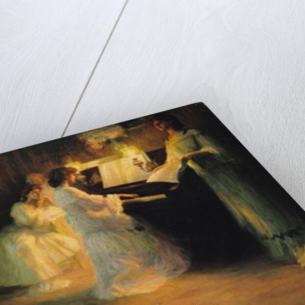 Young Girls at a Piano, 1906 by Gabriel Deluc