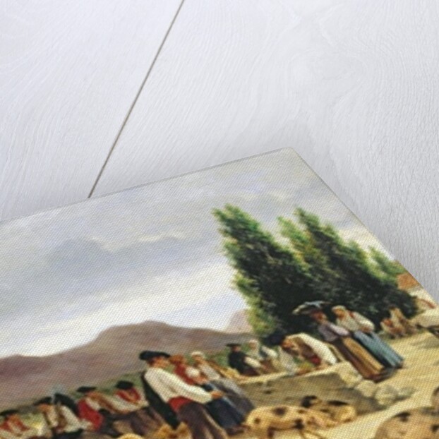 The Pig Market, 1875 by Pierre Edmond Alexandre Hedouin