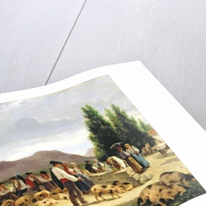 The Pig Market, 1875 by Pierre Edmond Alexandre Hedouin