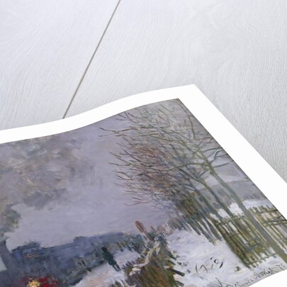 Train in the Snow or The Locomotive, 1875 by Claude Monet