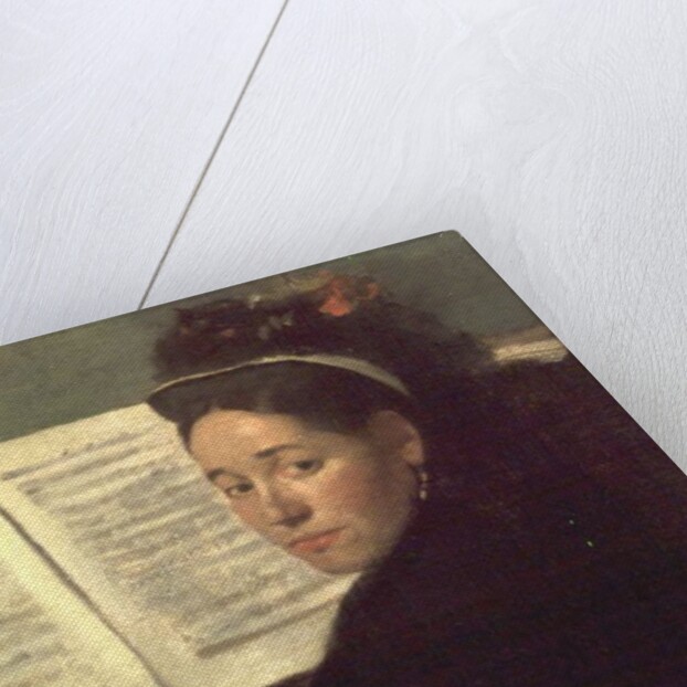 Mademoiselle Marie Dihau at the piano, c.1869-72 by Edgar Degas