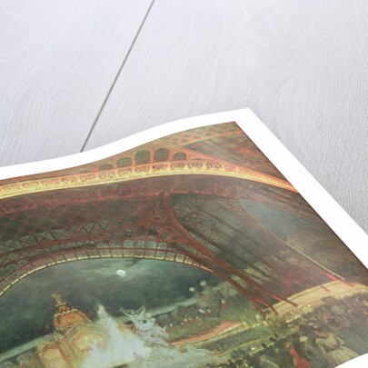 Celebration on the night of the Exposition Universelle in 1889 on the esplanade of the Champs de Mars by Francois Geoffroy Roux