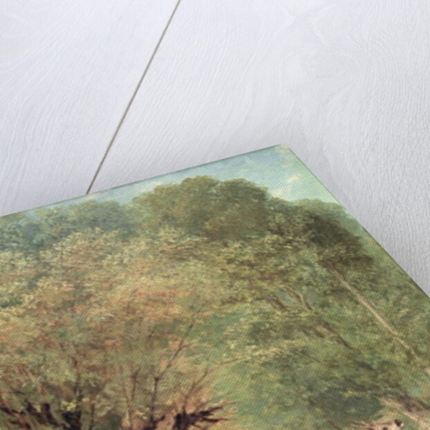 The Hunted Roe-Deer on the alert, Spring, 1867 by Gustave Courbet