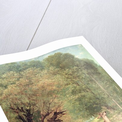 The Hunted Roe-Deer on the alert, Spring, 1867 by Gustave Courbet