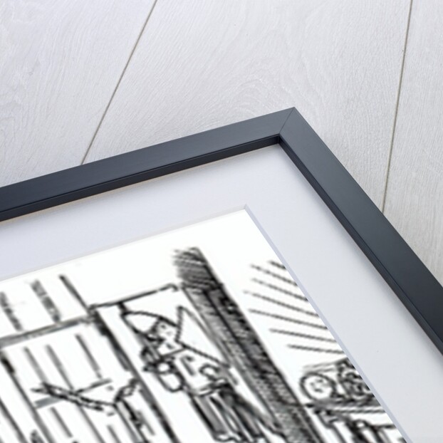 Edward Burne-Jones at work in his studio at 17 Red Lion Square, London, c.1857 by English School