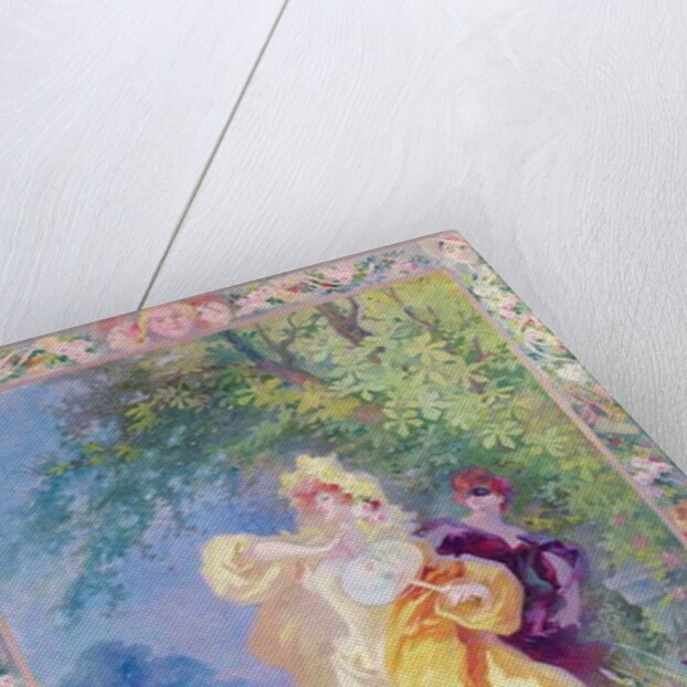 The Yellow Domino, design for a tapestry or carpet, 1908 by Jules Cheret