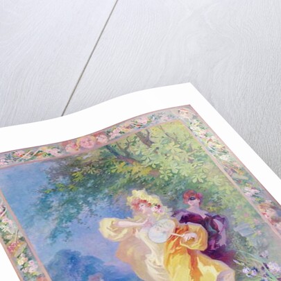 The Yellow Domino, design for a tapestry or carpet, 1908 by Jules Cheret