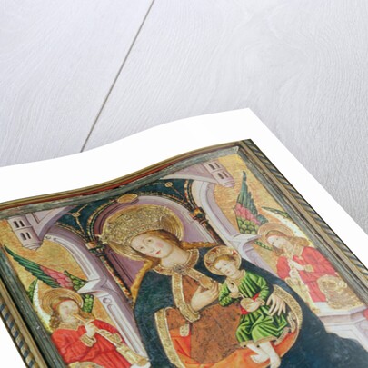 Virgin and Child with Angel Musicians by Master of Burgo de Osma