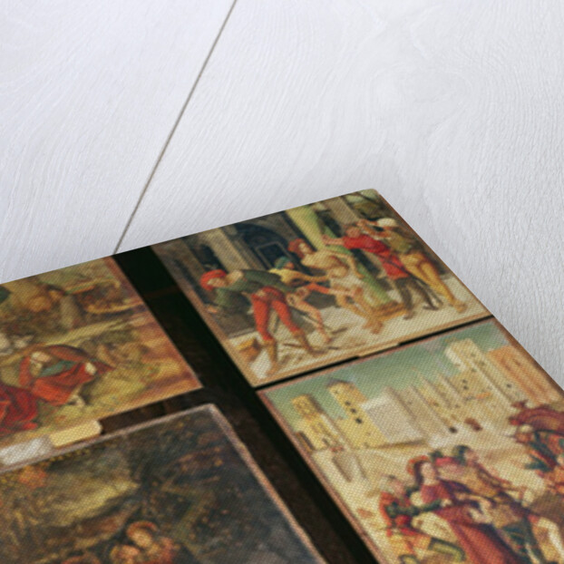 Left panel of the Retable of the Passion, 1517-20 by Antonio Ronzen