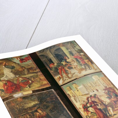 Left panel of the Retable of the Passion, 1517-20 by Antonio Ronzen