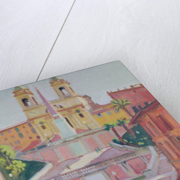 Spanish Steps and the Trinità dei Monti church, Rome, 1928 by Maurice Denis