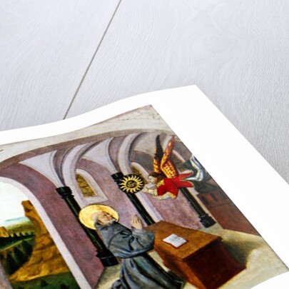 Saint Bernardino of Siena with two Donors, 1460-70 by Pierre Villatte