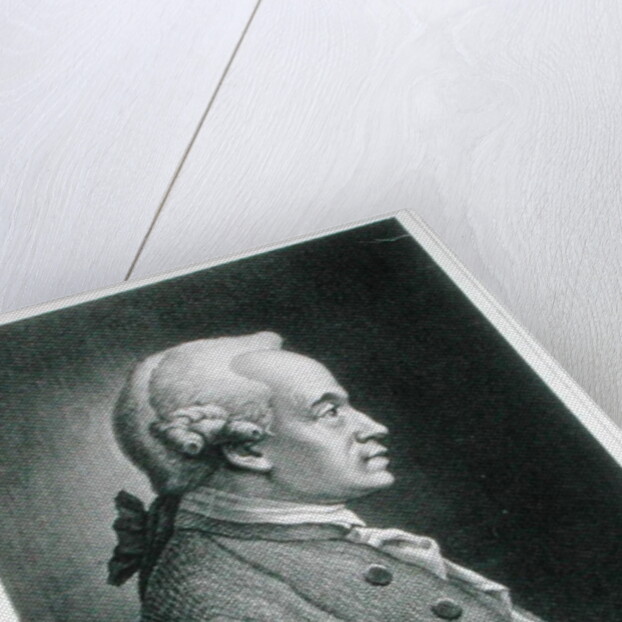 Portrait of Emmanuel Kant, German philosopher by French School