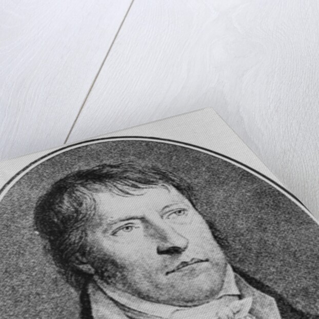 Portrait of Georg Wilhelm Friedrich Hegel, German philosopher, engraved c.1825 by F.W. Bollinger by Johann Christian Xeller