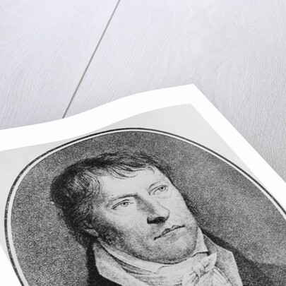 Portrait of Georg Wilhelm Friedrich Hegel, German philosopher, engraved c.1825 by F.W. Bollinger by Johann Christian Xeller