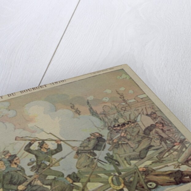 The Battle of Bourget, 1887 by French School