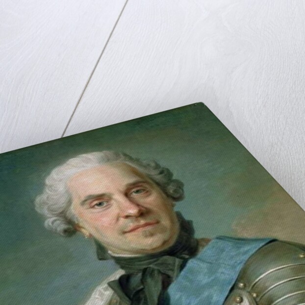 Portrait of Maurice Comte de Saxe by Maurice Quentin de la Tour
