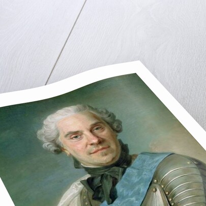 Portrait of Maurice Comte de Saxe by Maurice Quentin de la Tour