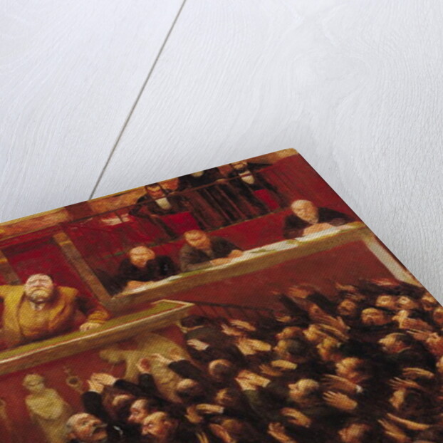 Jean Jaures Speaking at the Tribune of the Chamber of Deputies, 1903 by Jean Veber