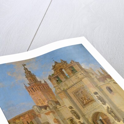 Religious procession in Seville, 1853 by Joachin Dominguez Becquer