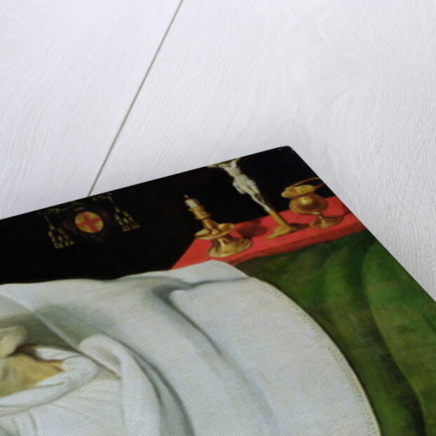 Antoine de Henin, Bishop of Ypres, on his death bed by Jean the Younger Bellegambe