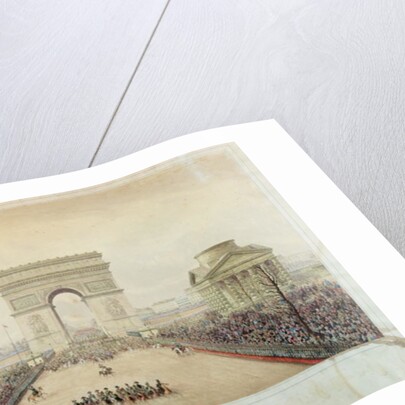 Entry of Napoleon III into Paris, through the Arc de Triomphe, on 2nd December 1852 by Theodore Jung