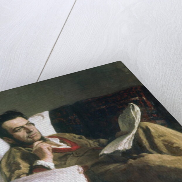 Portrait of Mikhail Glinka at the time of his composition of the opera 'Ruslan and Ludmilla', c.1887 by Ilya Efimovich Repin