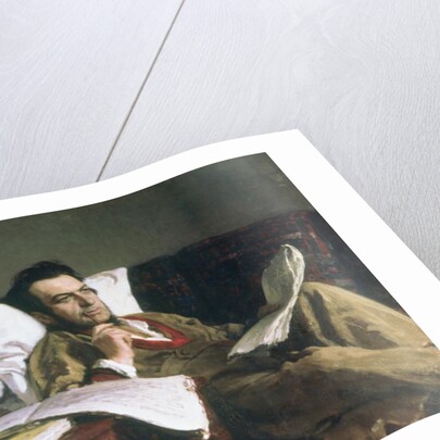 Portrait of Mikhail Glinka at the time of his composition of the opera 'Ruslan and Ludmilla', c.1887 by Ilya Efimovich Repin