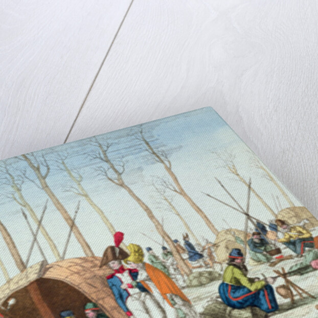 Bivouac of Russian troops on the Champs Elysées, Paris, 31 March 1814 by French School